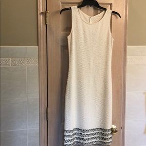 White St. John Evening Dress